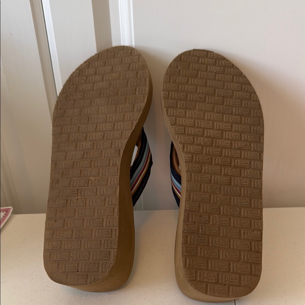 LINDSAY PHILLIPS LULU SWITCHFLOPS WEDGE HEEL SANDALS (sz 7). ADDITIONAL STRAPS - Picture 9 of 9